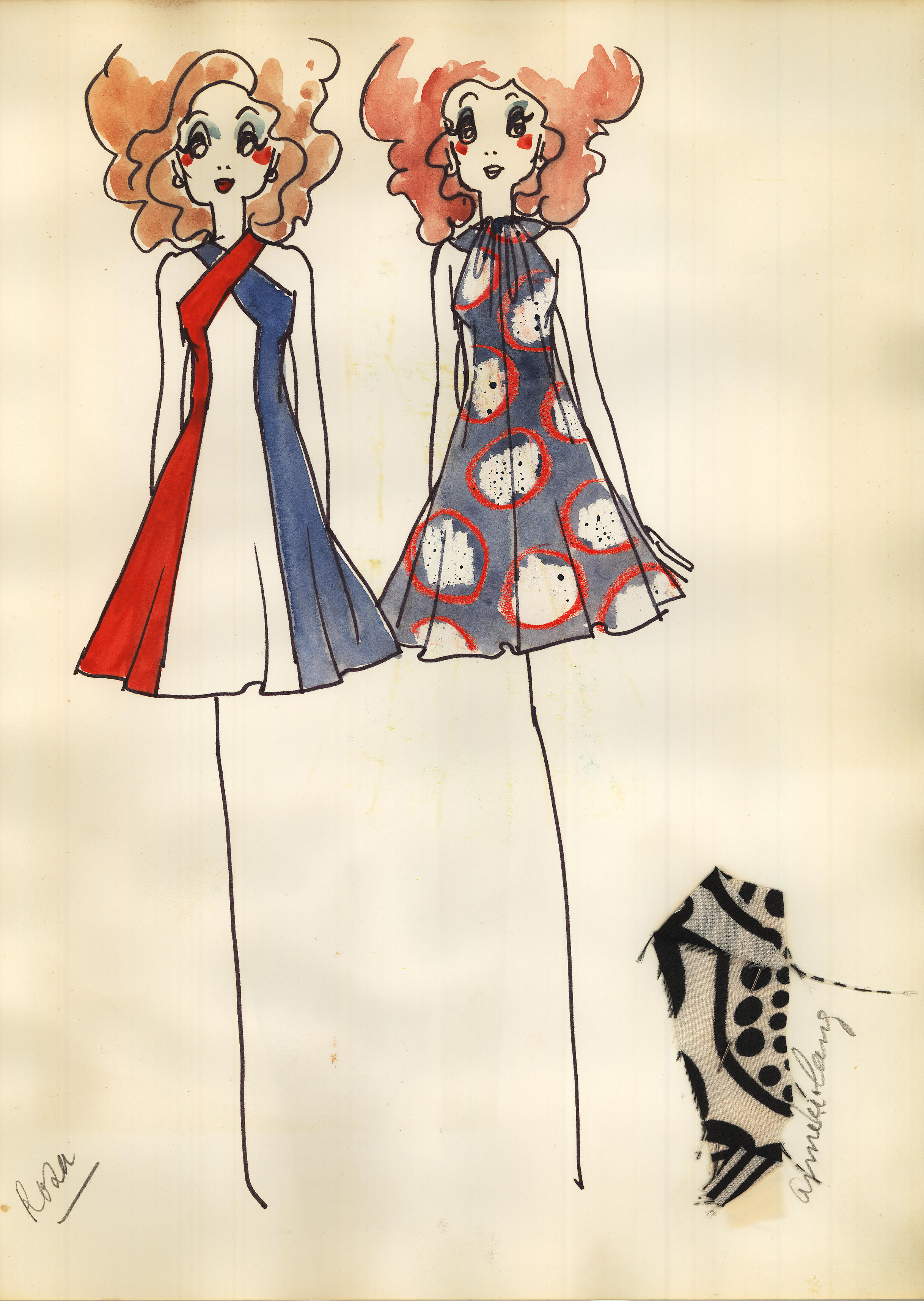 Journal des Dames et des Modes, Costume Parisien, nr. 2071: Chemise à corsage plissé par derrière, de l'invention de Mr Stindyk. Corset sans busc lacé par devant. Guêtres lacées en dedans