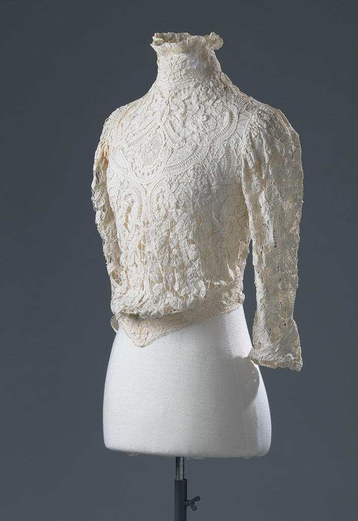 Blouse van katoenen bandkant, 1900-1910, collectie Amsterdam Museum