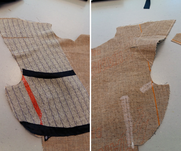 "Plastron" voor jasje