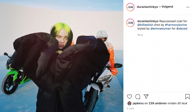 Billie Eilish Duran Lantink