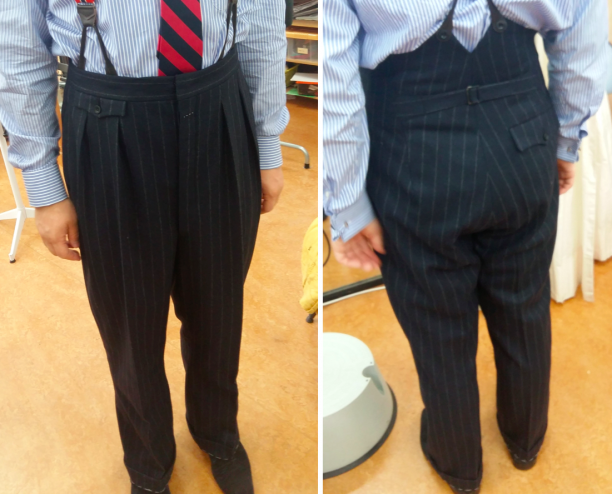 Tom van het Hof; plooien broek