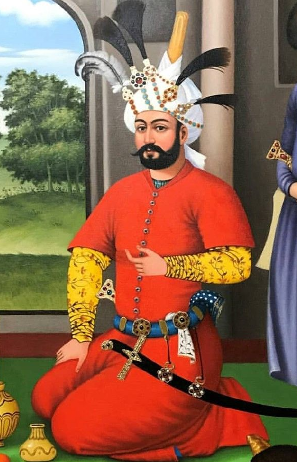 Detail aan het Safavid hof