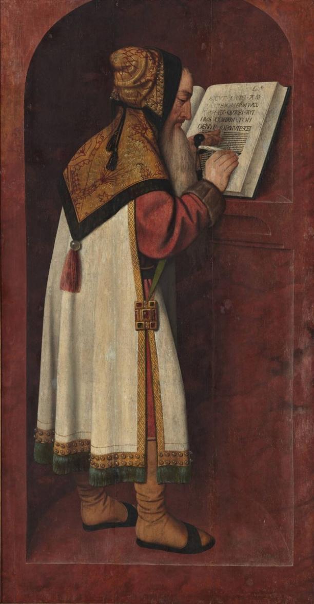 De profeet Jesaja, 1495-1505 Jan Mostaert, Museum Booijmans van Beuningen