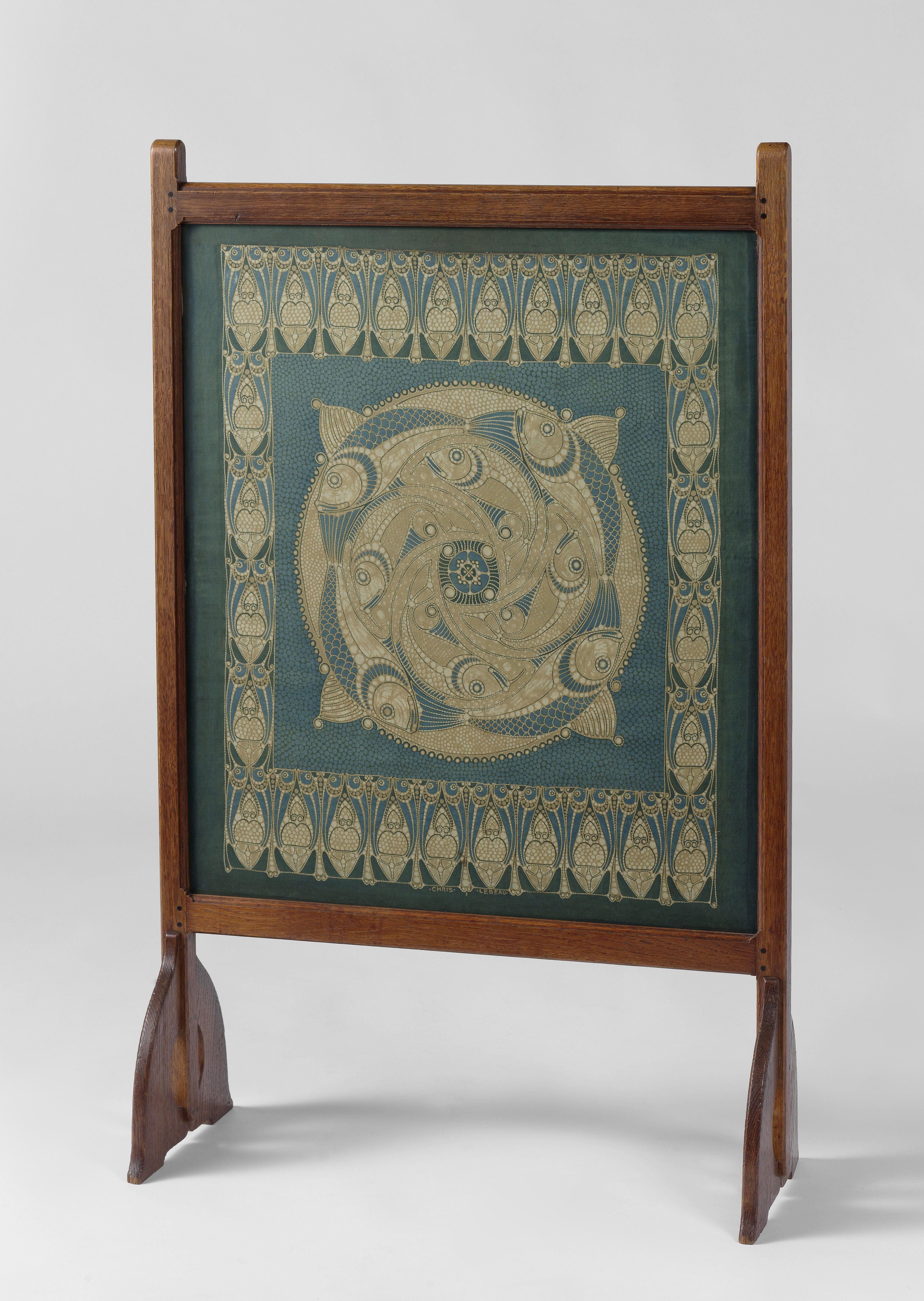 Haardscherm met batik