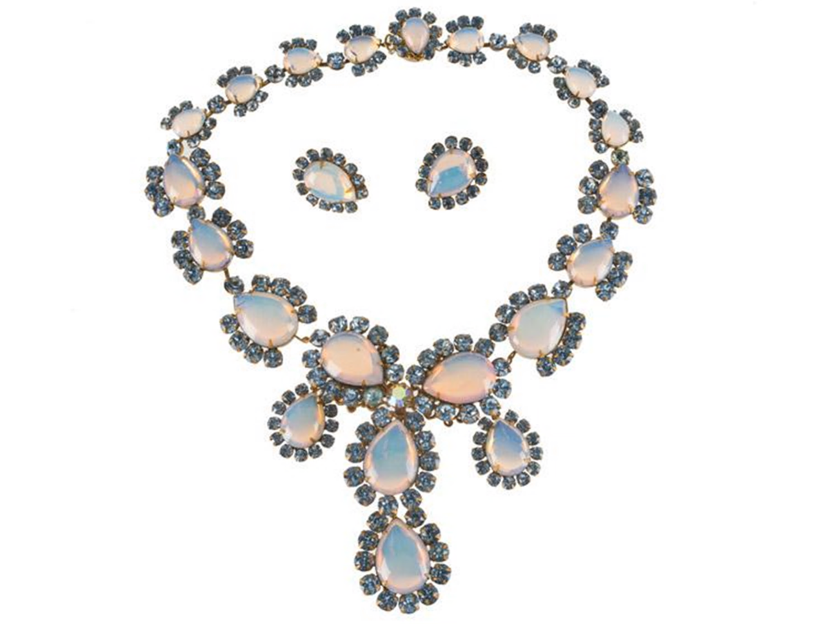 Miriam Haskell, collier en oorbellen, jaren vijftig, collectie CODA. 