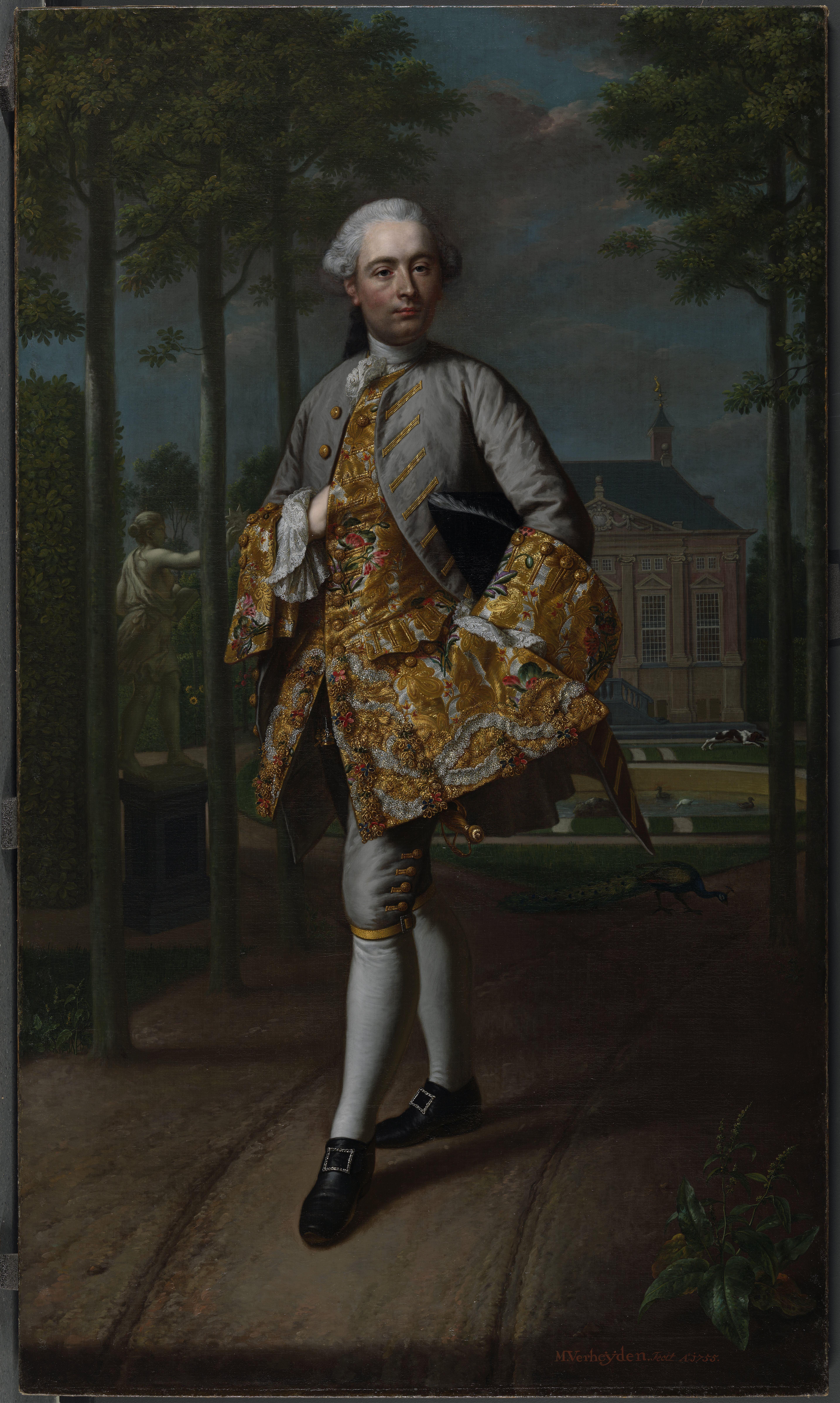 Portret van Gerard Cornelis van Riebeeck, Mattheus Verheyden, 1755