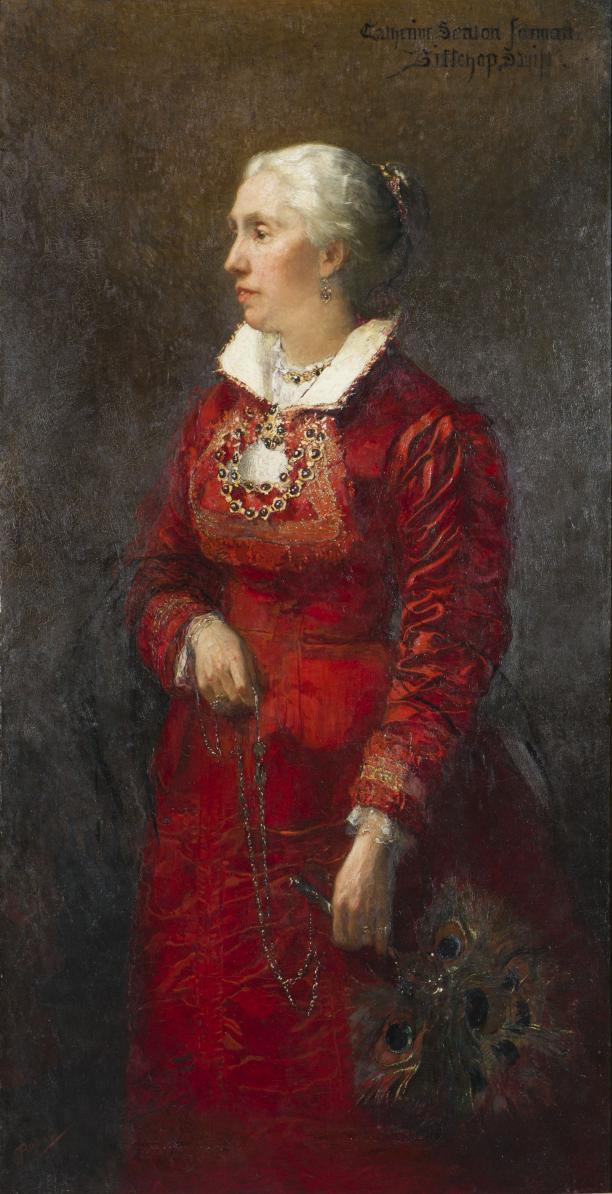 Christoffel Bisschop, Portret van Catherine Seaton Forman Bisschop-Swift, ca. 1883-1885.