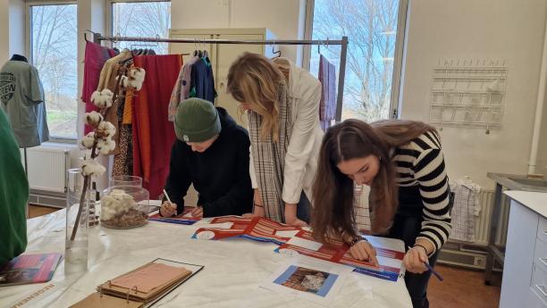 Studenten van MBO Zadkine aan het werk.