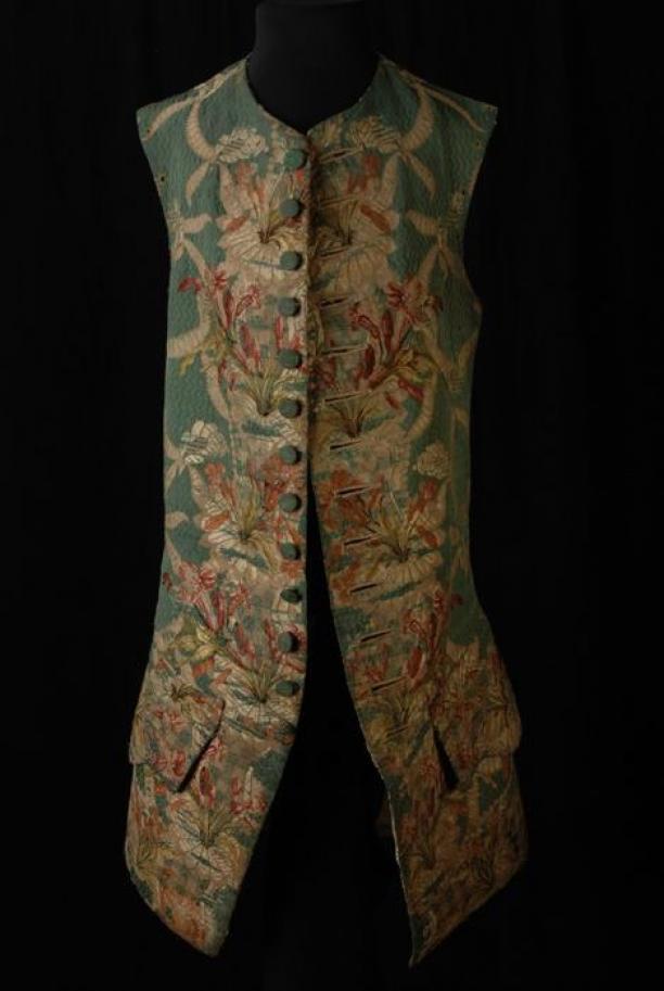 Groen herenvest, lang model, 1750/1775