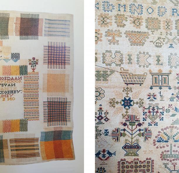 Nederlandse merklappen uit 1772-1773. Bron boek: Samplers, how to compare and value van Stephen & Carol Huber 2002.