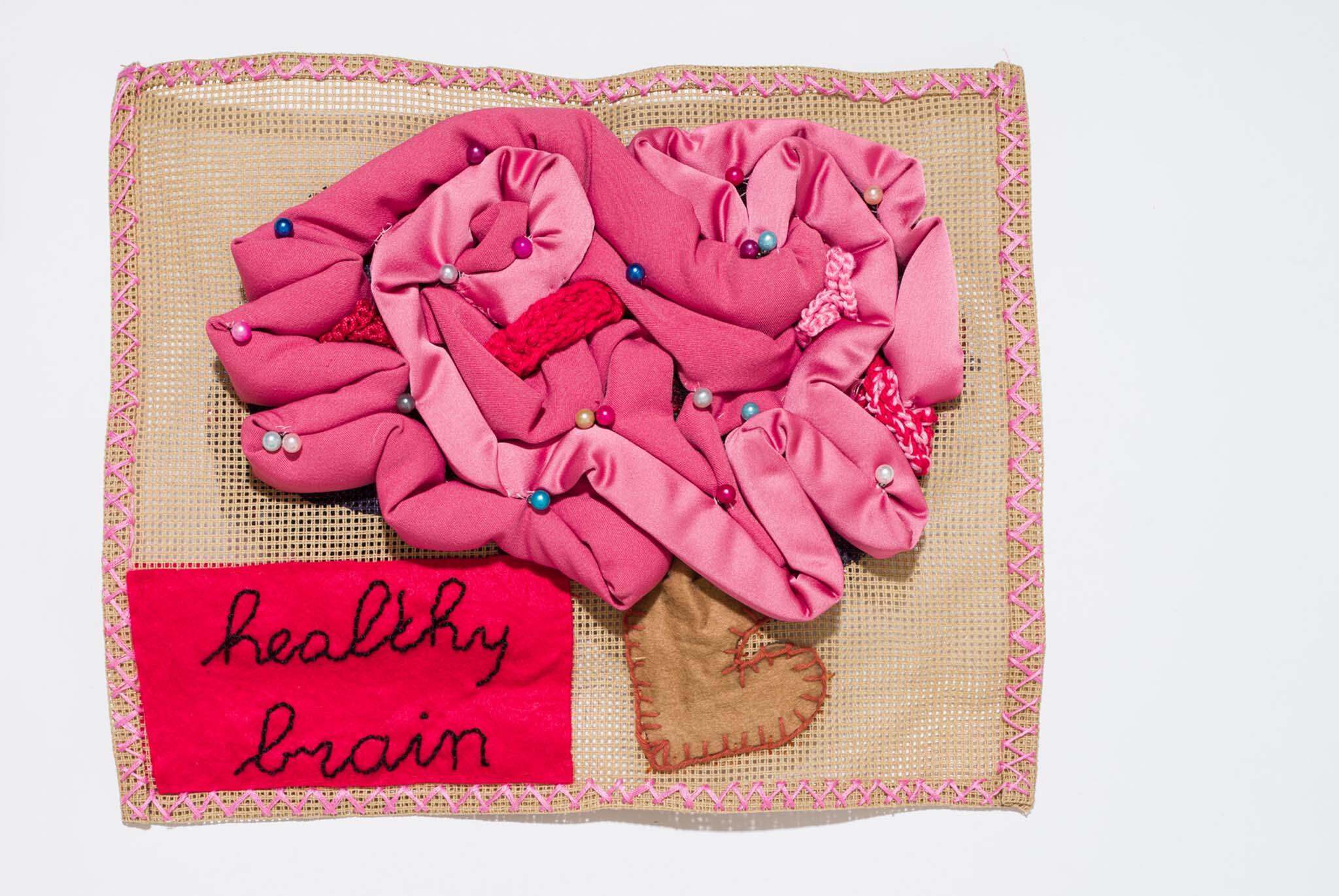 Joke Lith en Diny van Kempen, Healthy Brain, Stitch Your Brain, 2018, borduurwerk. Foto met dank aan Monika Auch, Wouter Stelwagen©