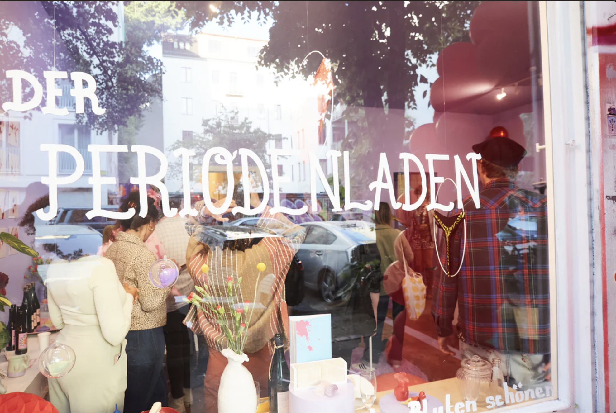 Menstruatiewinkel ‘Der Periodenladen’ in Berlijn, geopend sinds 2022. Foto: Der Periodenladen.