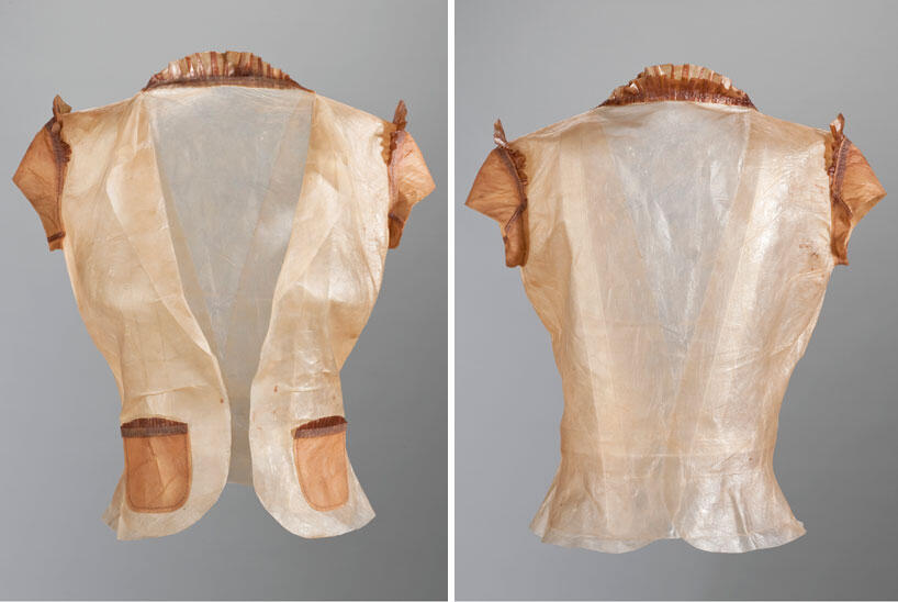 BioCouture jasje (2014), gemaakt door researcher Suzanne Lee (Central Saint Martins Londen)