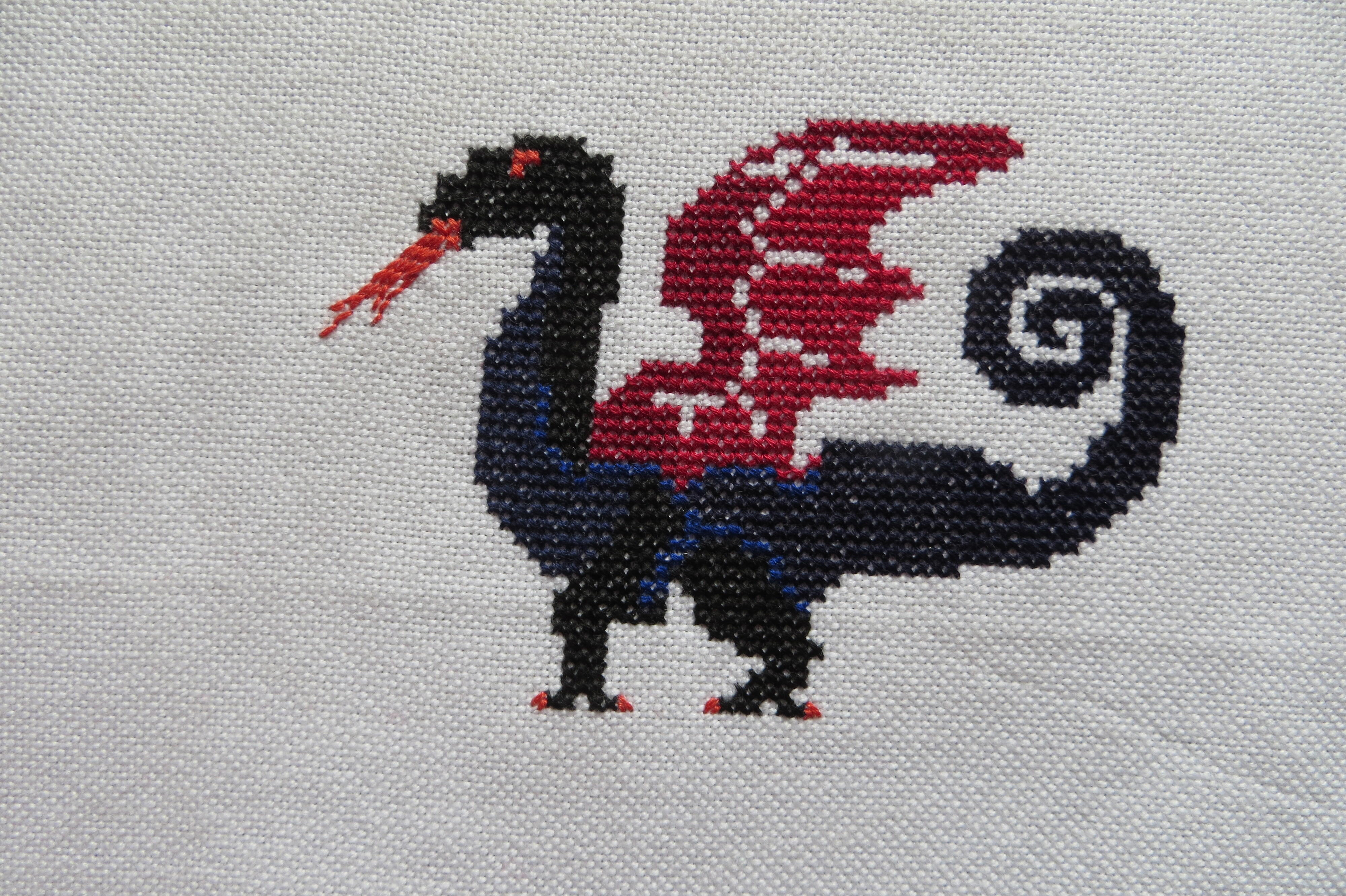 Geborduurde draak