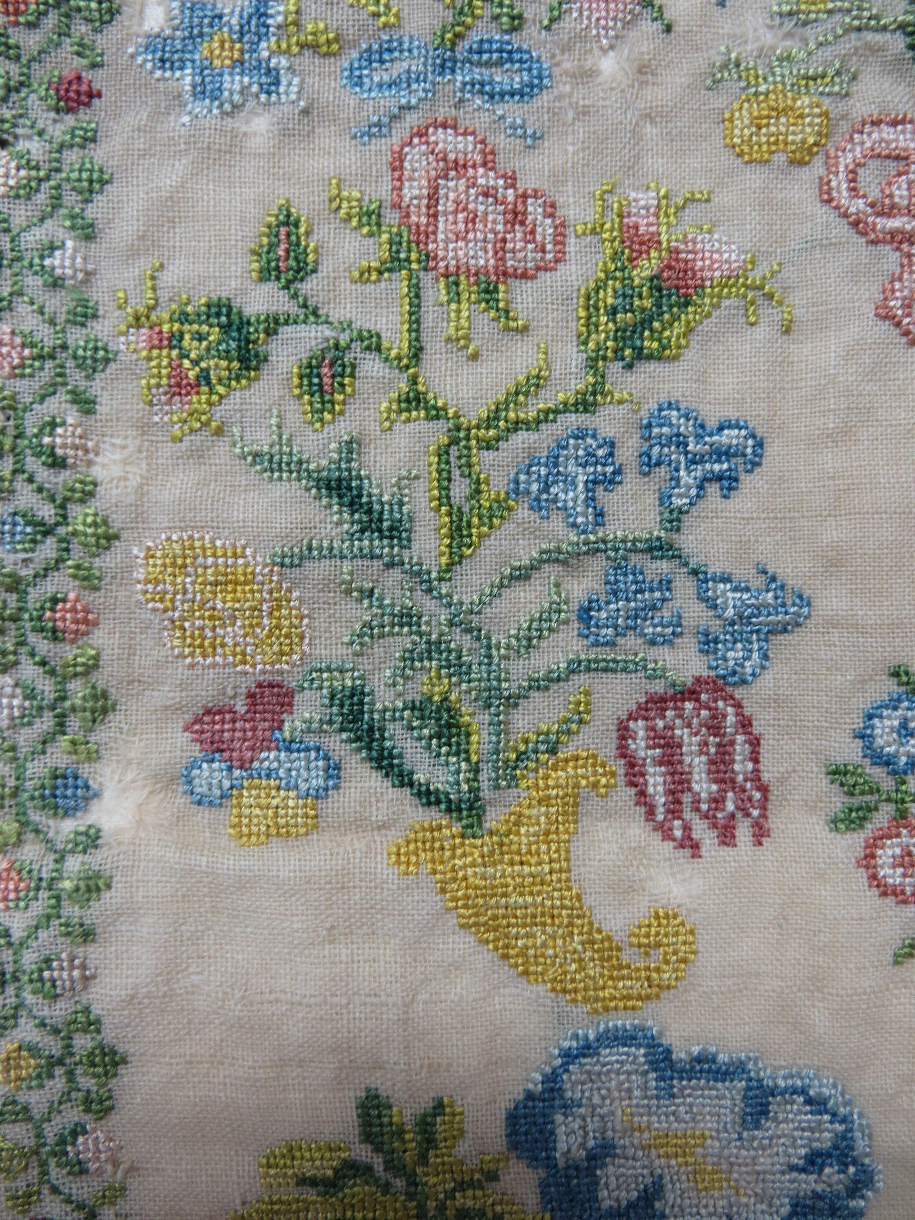 Detailfoto van borduurlap
