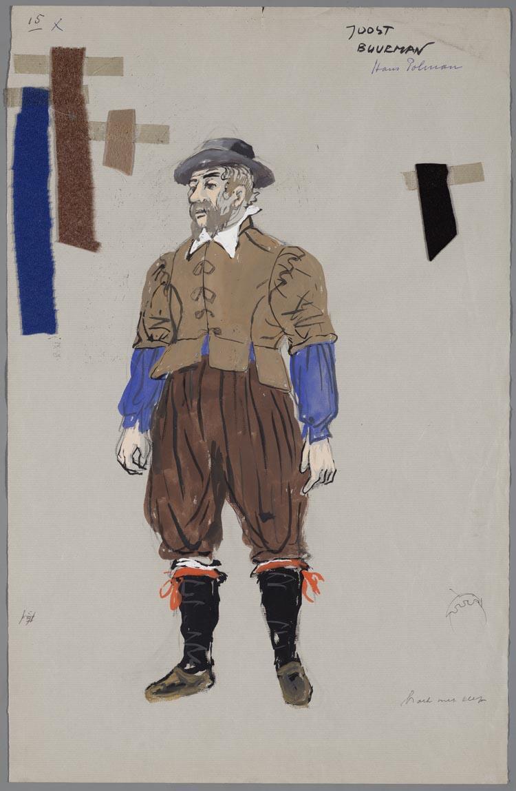 Kostuumontwerp voor De Spaansche Brabander (Gerbrand Adriaensz Brederoo)