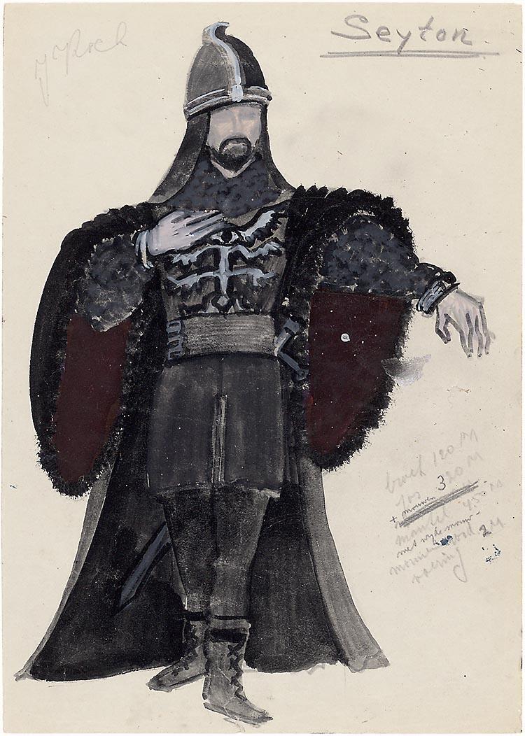 Kostuumontwerp voor Seyton uit Macbeth