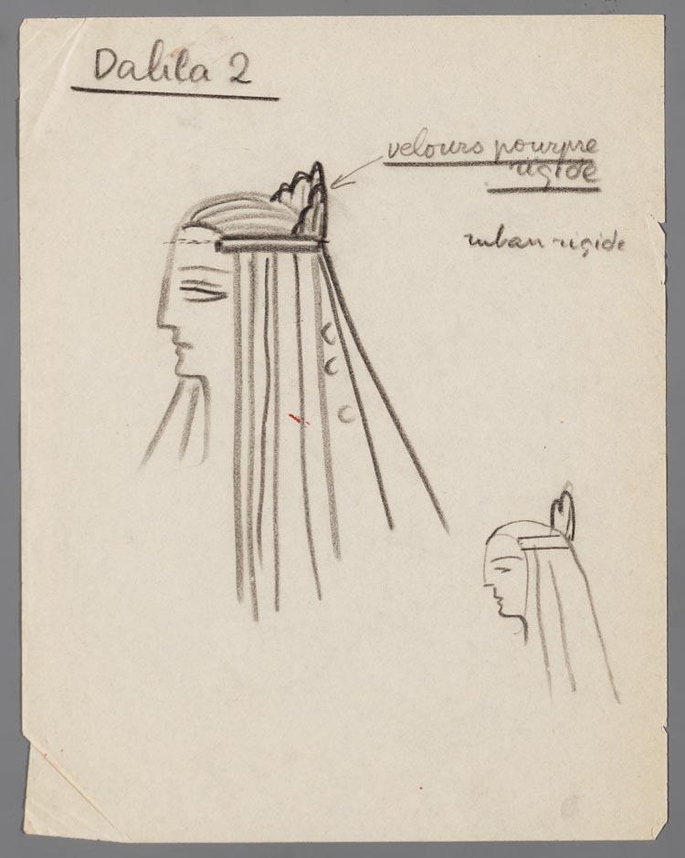 Kostuumontwerp voor Dalila in Samson et Dalila (Camille Saint-Saëns) door Abdelkader Farrah