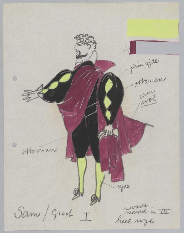 Kostuumontwerp voor Un ballo in Maschera