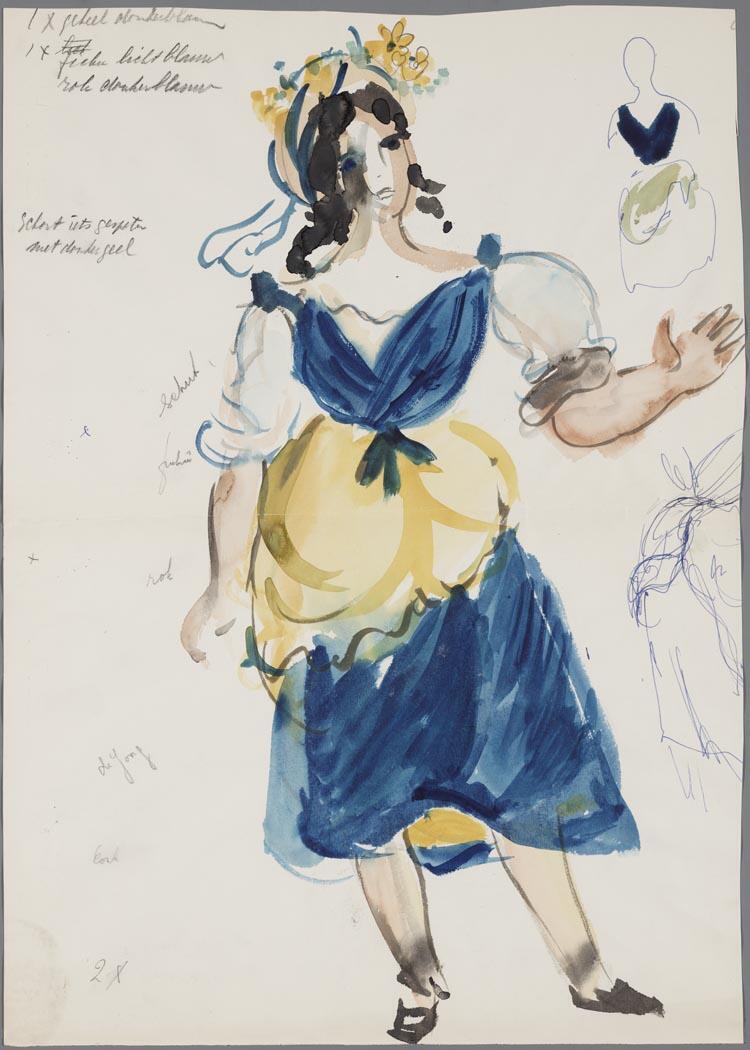 Kostuumontwerp voor L'Elisir d'amore