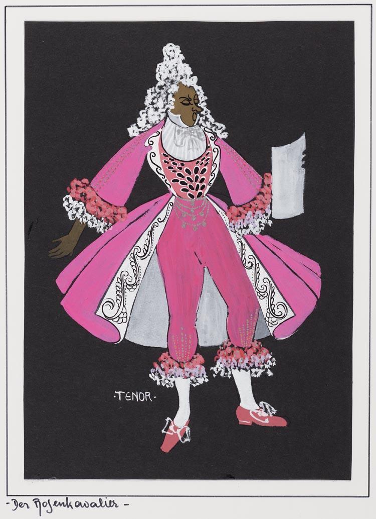 Kostuumontwerp voor de tenor in Der Rosenkavalier