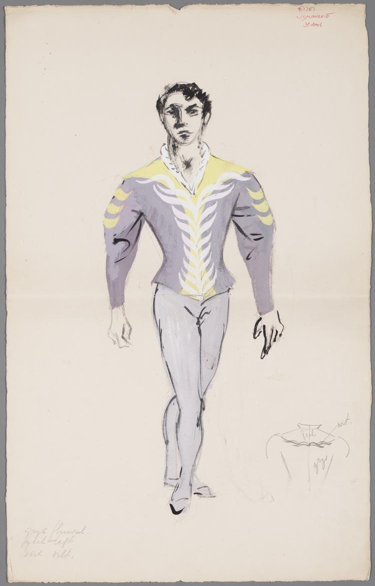 Kostuumontwerp voor het ballet uit Palais de Cristal (Georges Bizet)