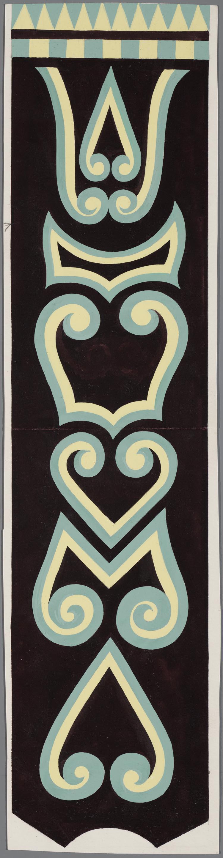 Ontwerp voor ornament voor kostuum uit Heer Halewijn (Willem Pijper)