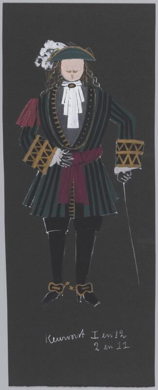 Kostuumontwerp voor Keurvorst uit Der Prinz von Homburg