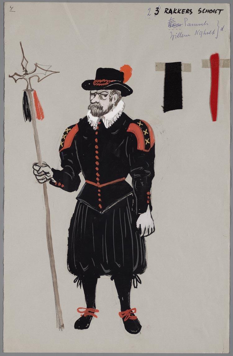 Kostuumontwerp voor De Spaansche Brabander (Gerbrand Adriaensz Brederoo)