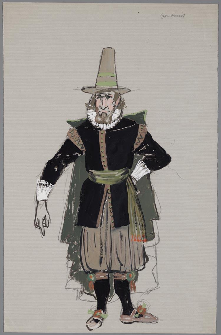 Kostuumontwerp voor De Spaansche Brabander (Gerbrand Adriaensz Brederoo)
