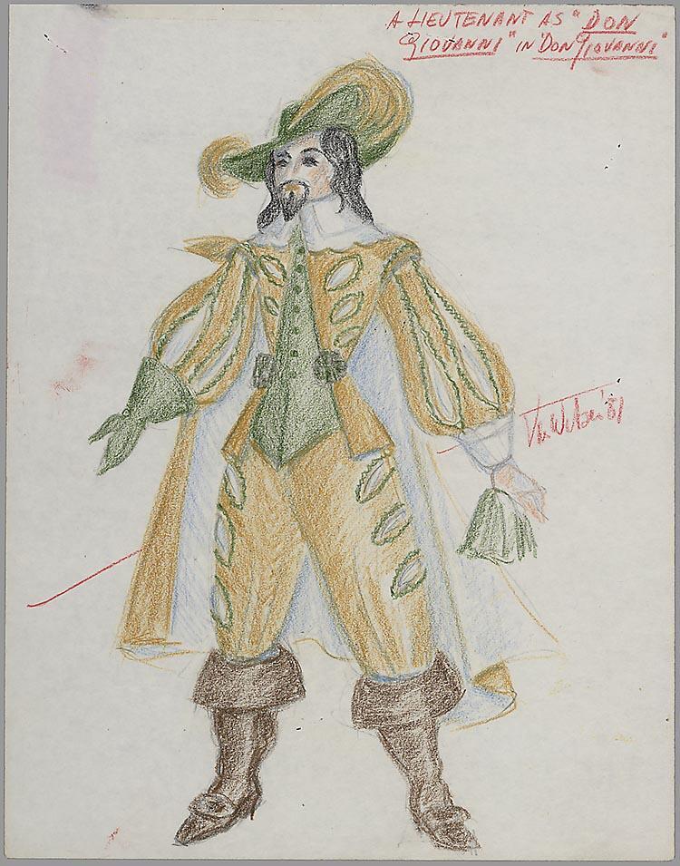 Kostuumontwerp voor Don Giovanni in Don Giovanni
