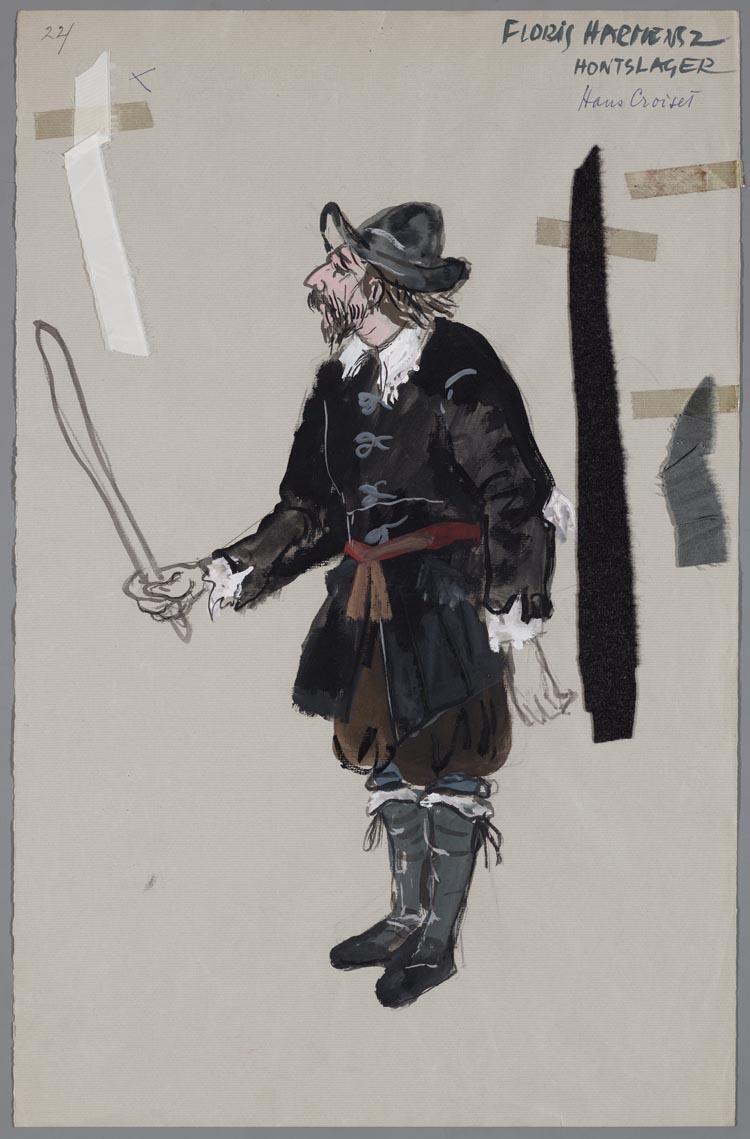Kostuumontwerp voor De Spaansche Brabander (Gerbrand Adriaensz Brederoo)