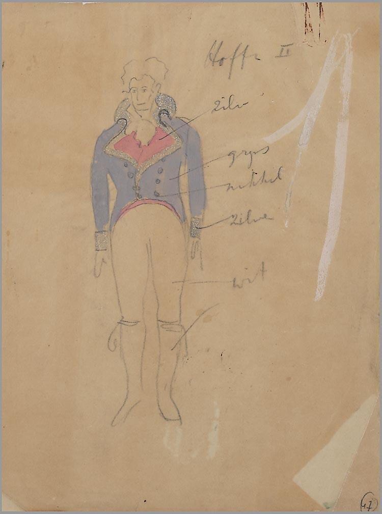 Kostuumontwerp voor Les contes d'Hoffmann