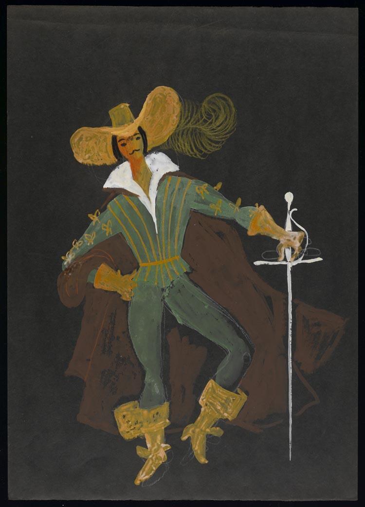 Kostuumontwerpen voor een man in Don Quichote