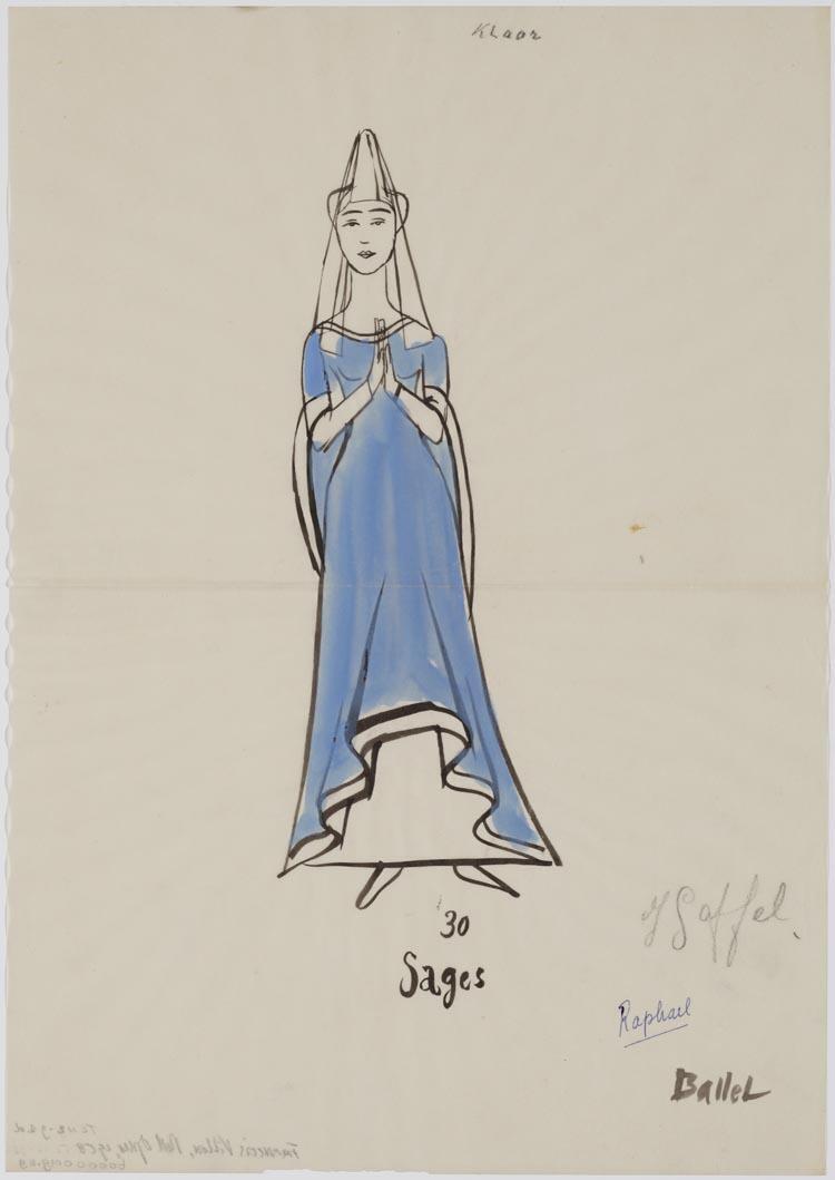 Kostuumontwerp voor Sages uit François Villon