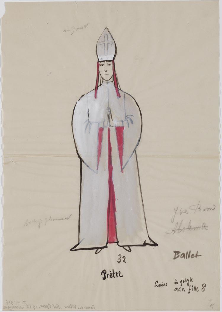 Kostuumontwerp voor Prètre uit François Villon