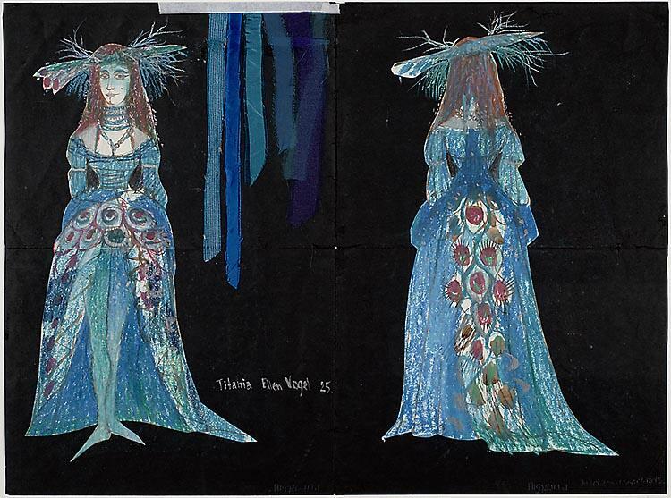 Kostuumontwerp voor Ellen Vogel als Titania in Een midzomernachtsdroom