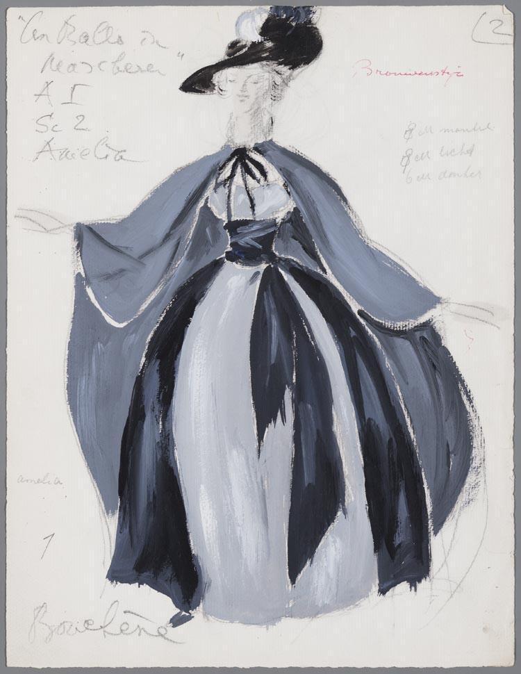 Kostuumontwerp voor Amelia in Un ballo in Maschera