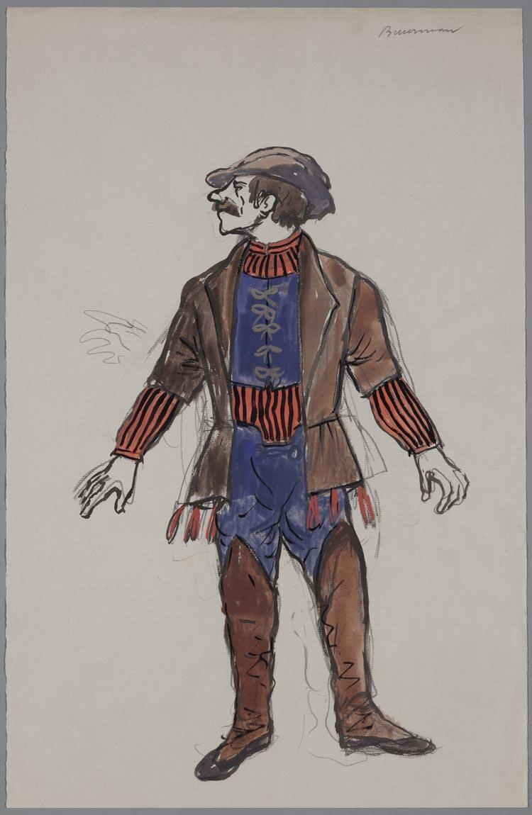 Kostuumontwerp voor De Spaansche Brabander (Gerbrand Adriaensz Brederoo)