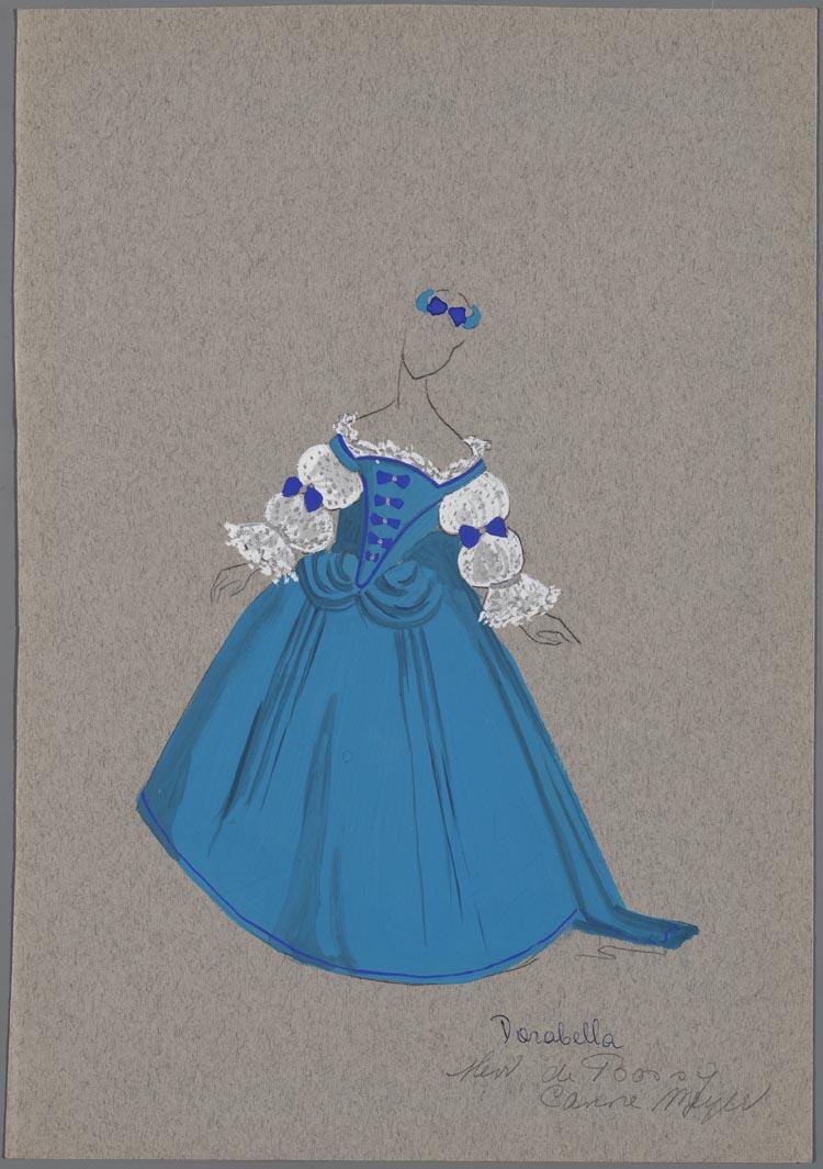 Kostuumontwerp voor Dorabella in Cosi fan Tutte