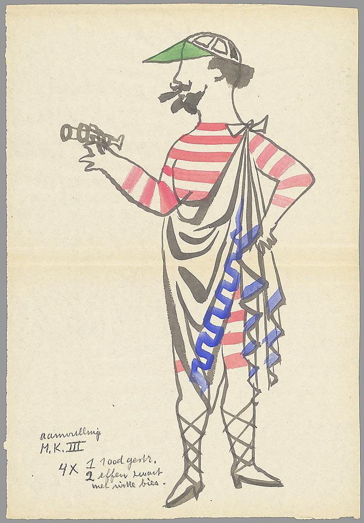 Kostuumontwerp voor La belle Hélène