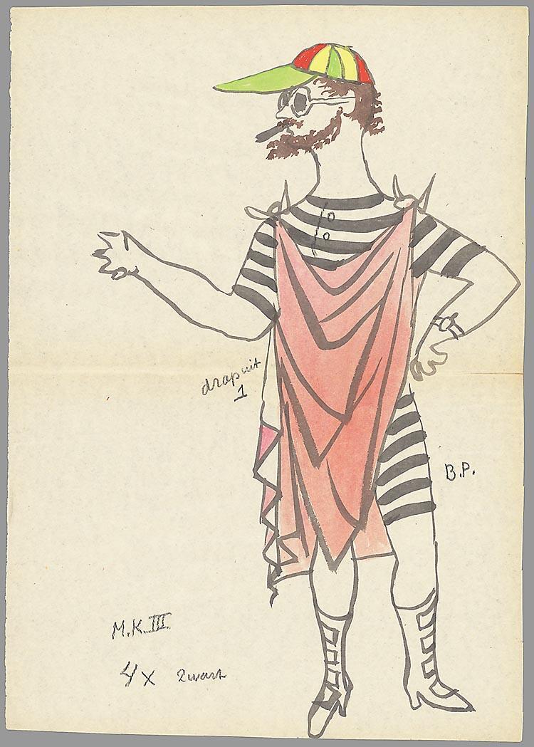 Kostuumontwerp voor La belle Hélène