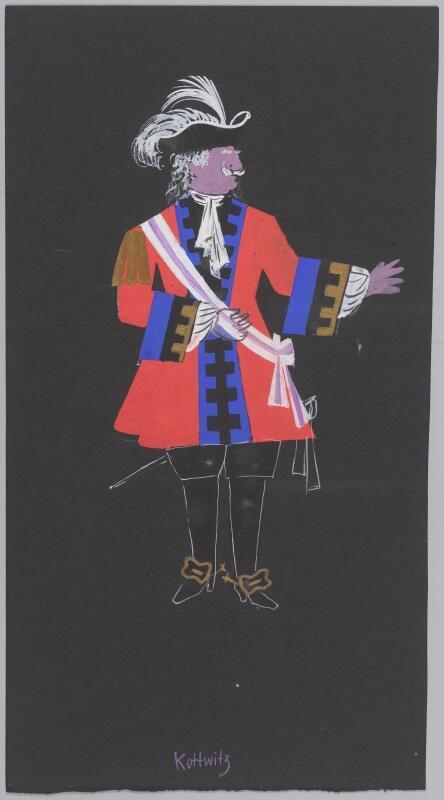 Kostuumontwerp voor Kottwitz uit Der Prinz von Homburg