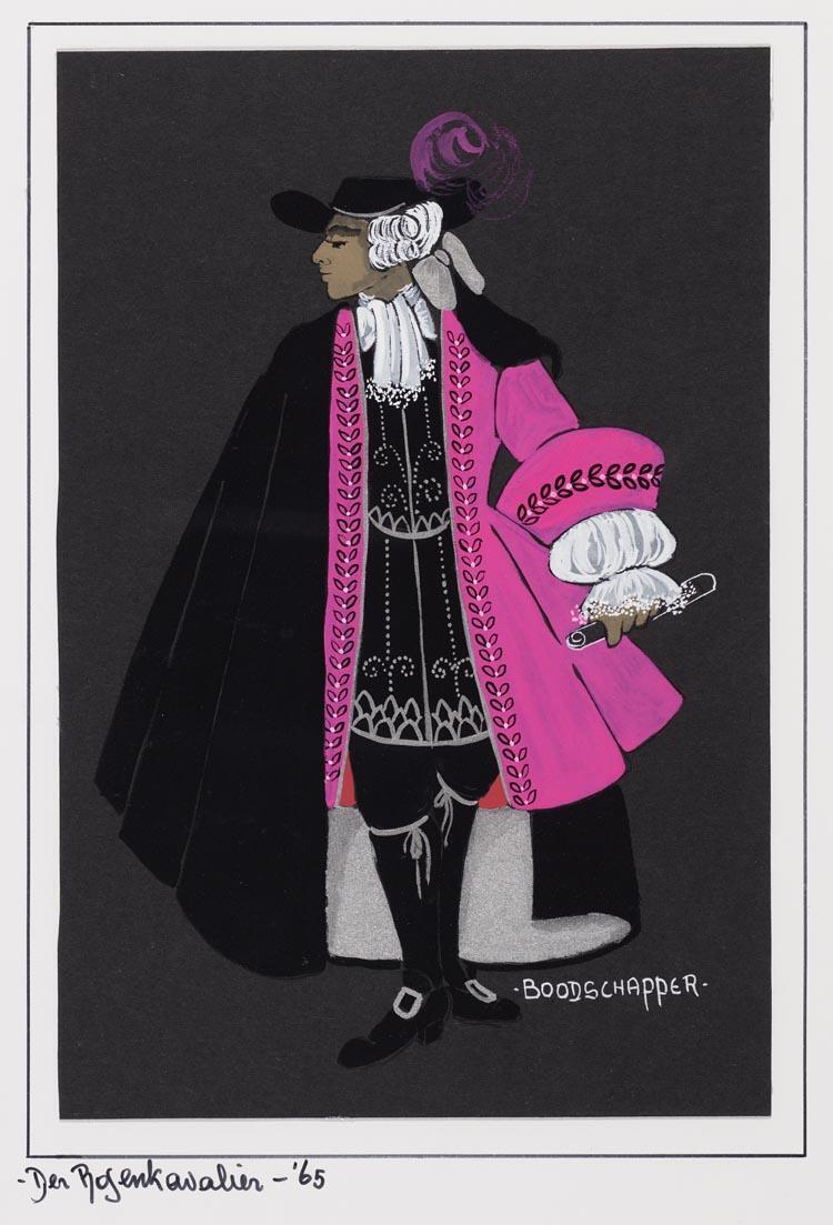 Kostuumontwerp voor de boodschapper in Der Rosenkavalier