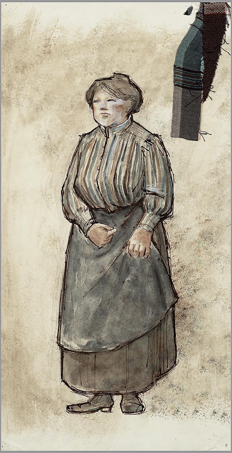 Kostuumontwerp voor Nell Koppen als Eva Bonheur in Eva Bonheur