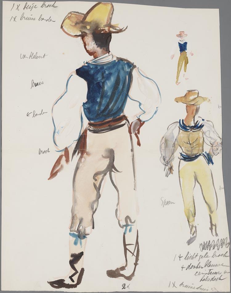 Kostuumontwerp voor L'Elisir d'amore