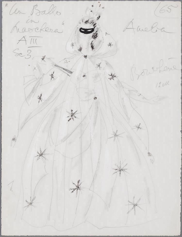 Kostuumontwerp voor Amelia in Un ballo in Maschera