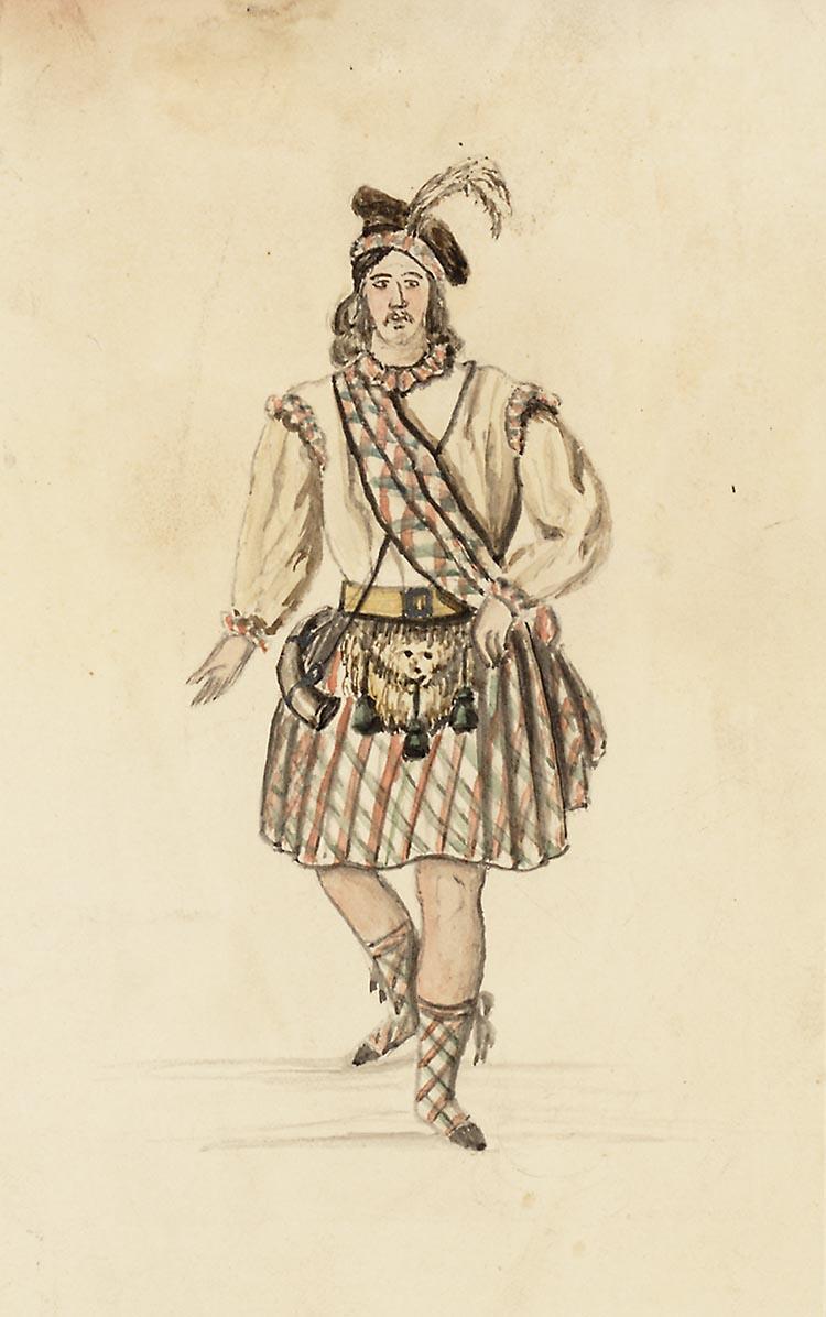 Kostuumontwerp voor een Schotse Hooglander