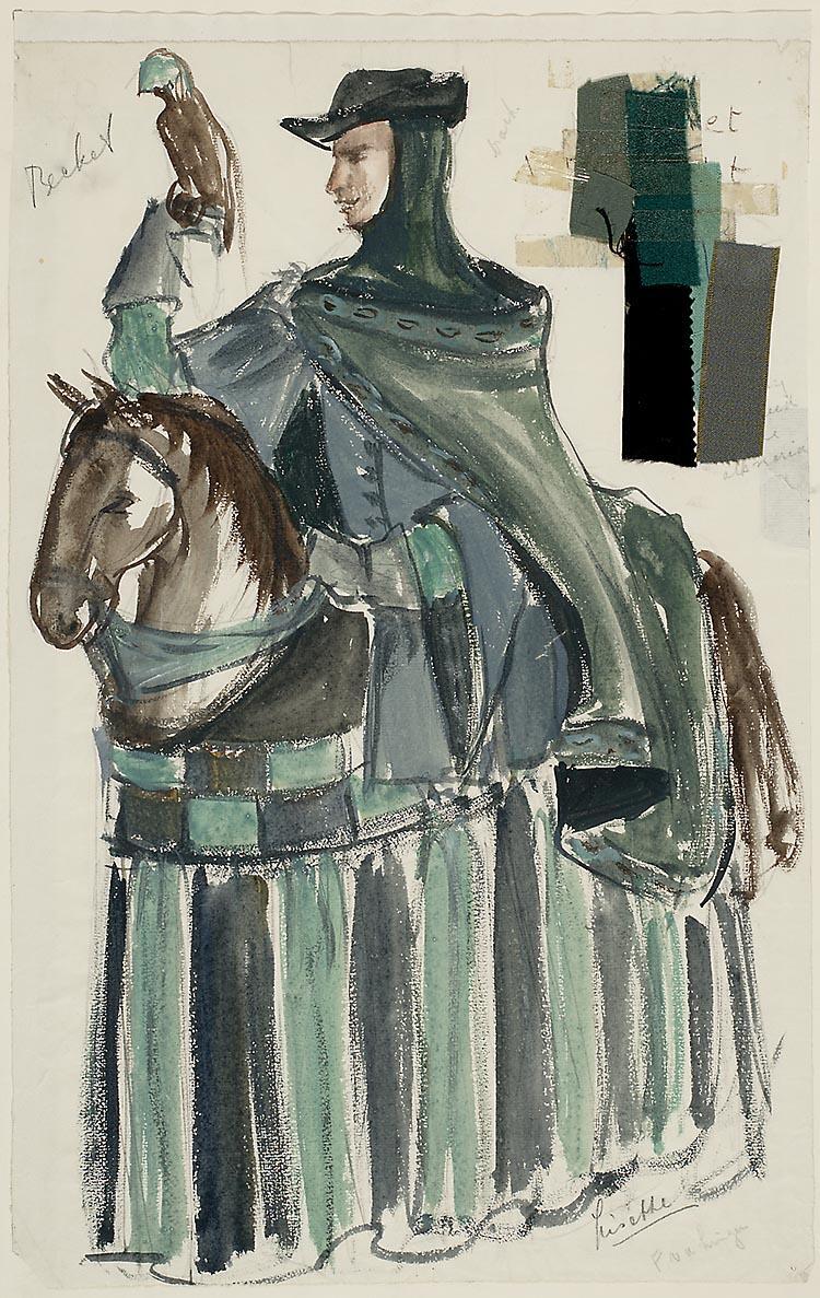 Kostuumontwerp voor Frans van der Lingen als de Aartsbisschop uit Becket of de eer van God