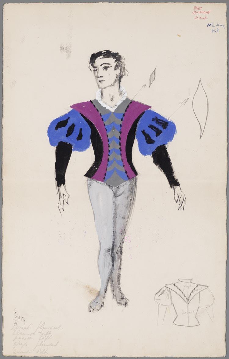 Kostuumontwerp voor het ballet uit Palais de Cristal (Georges Bizet)